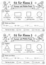 Mathe Miniheft – Fit für Klasse 3 | 20 Arbeitsblätter | Zahlenraum bis 100 | Einmaleins und Division – Materialseite 22