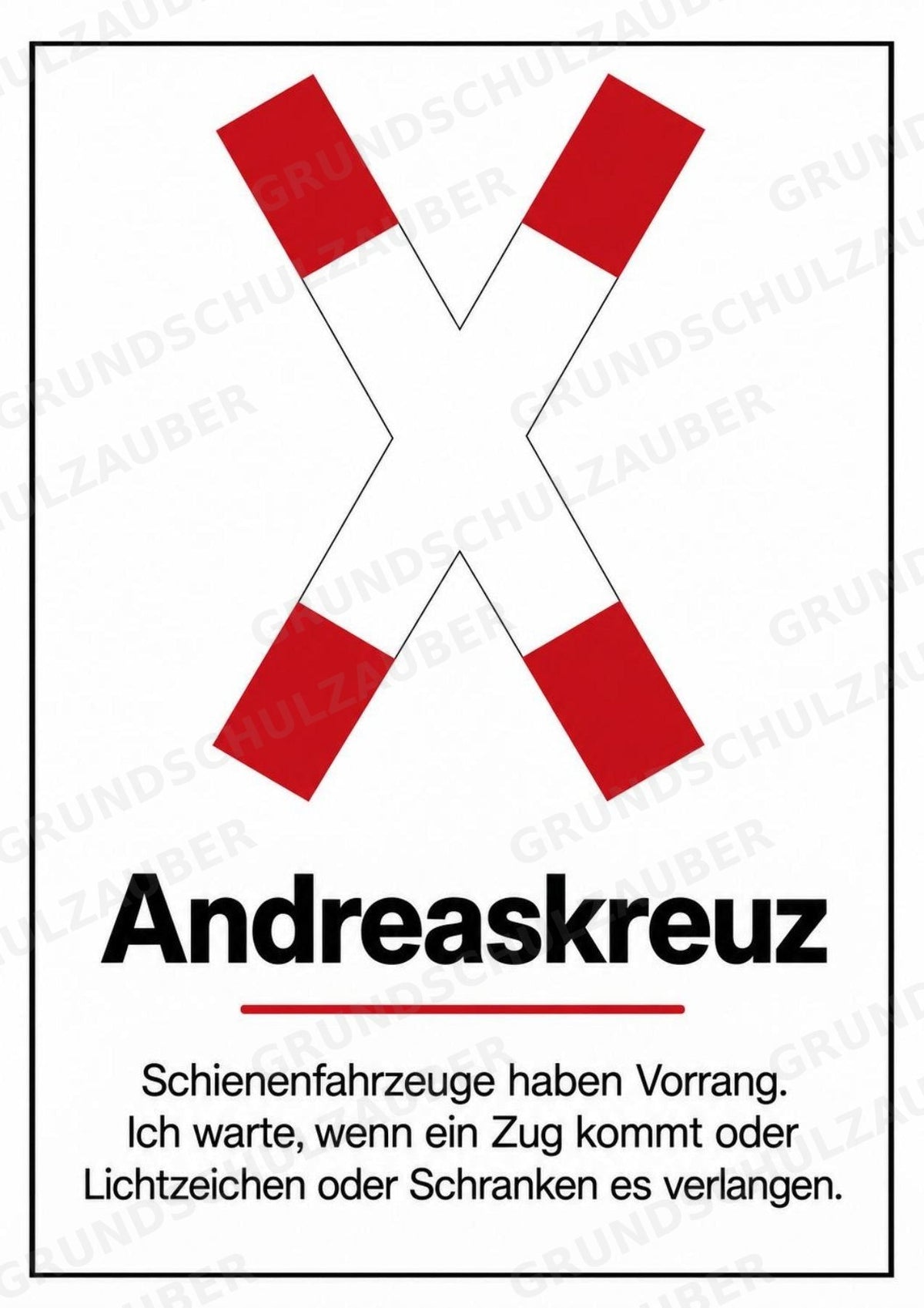 Verkehrszeichen Grundschule: 30 Poster DIN A4 | Verkehrserziehung, Schulweg und Radfahrprüfung – Materialseite 28