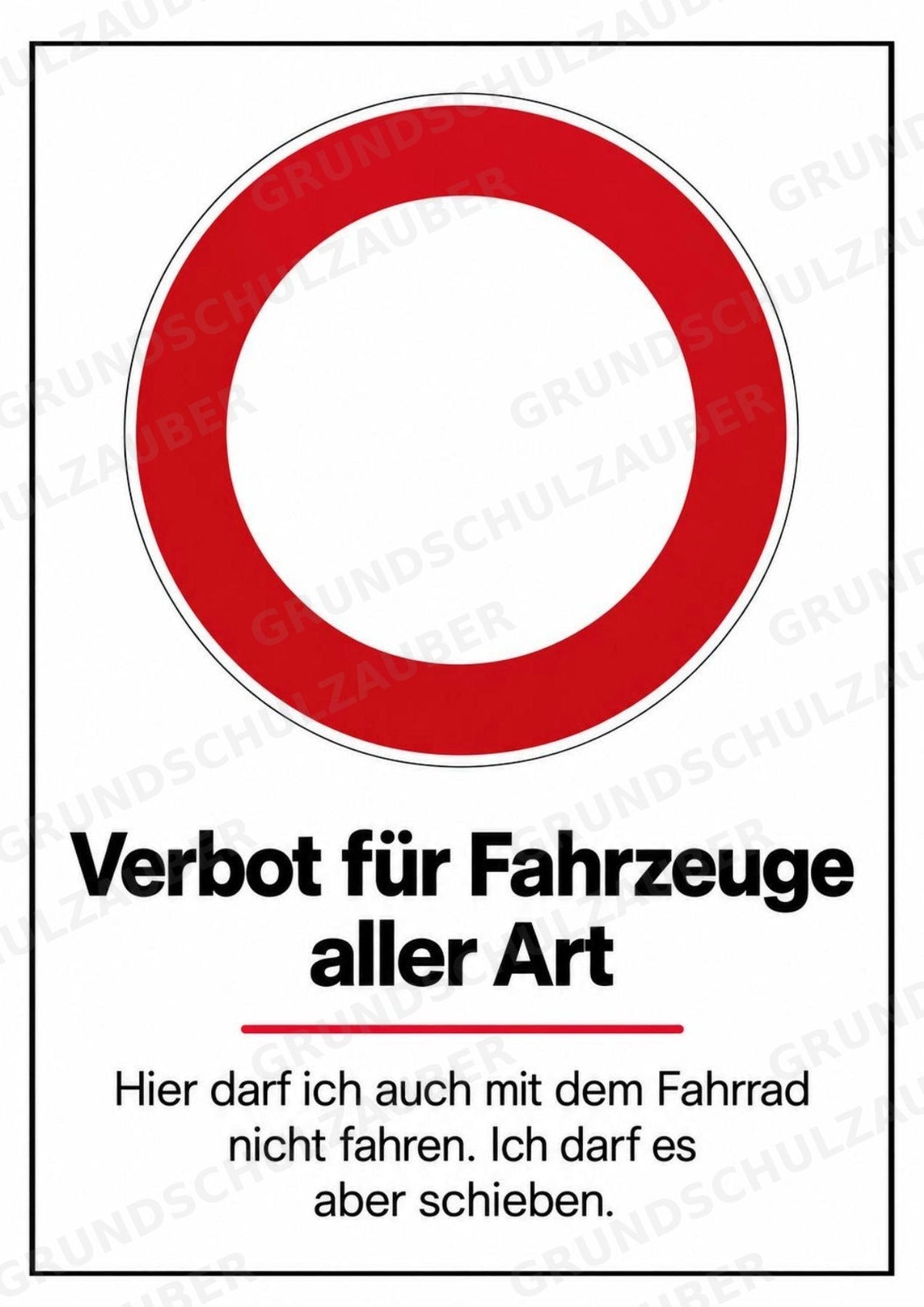 Verkehrszeichen Grundschule: 30 Poster DIN A4 | Verkehrserziehung, Schulweg und Radfahrprüfung – Materialseite 9
