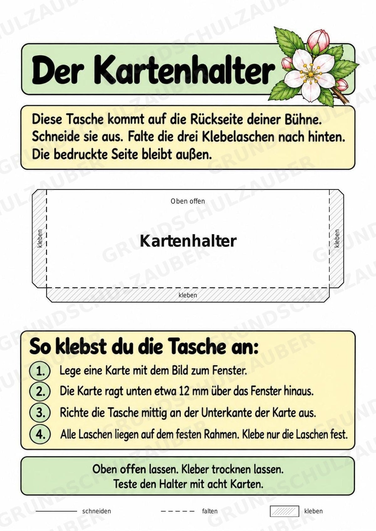 Apfeltheater basteln: Mini-Kamishibai Apfel für Klasse 1/2 | Kamishibai – Materialseite 5