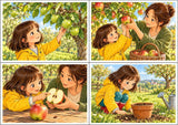 Apfeltheater basteln: Mini-Kamishibai Apfel für Klasse 1/2 | Kamishibai – Materialseite 7
