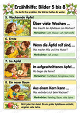 Apfeltheater basteln: Mini-Kamishibai Apfel für Klasse 1/2 | Kamishibai – Materialseite 12