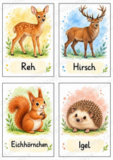 Tiere Bildkarten: 68 Karten DIN A6 | Grundschrift, Wortschatz & Sachunterricht in der Grundschule – Materialseite 7