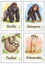 Tiere Bildkarten: 68 Karten DIN A6 | Grundschrift, Wortschatz & Sachunterricht in der Grundschule – Materialseite 12