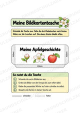 Apfel Lapbook für Klasse 1/2 – Von der Blüte zur Frucht | Kamishibai – Materialseite 6