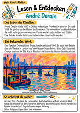 Andre Derain – Künstler-Steckbrief & Infotext | Kunstunterricht Grundschule Klasse 4–5 | Arbeitsblätter mit Lösungen – Materialseite 2