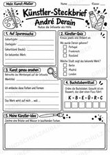 Andre Derain – Künstler-Steckbrief & Infotext | Kunstunterricht Grundschule Klasse 4–5 | Arbeitsblätter mit Lösungen – Materialseite 4