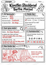 Berthe Morisot – Künstler-Steckbrief & Infotext | Kunstunterricht Grundschule Klasse 4–5 | Arbeitsblätter mit Lösungen – Materialseite 5