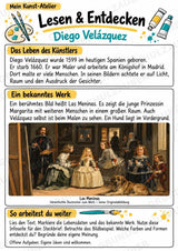 Diego Vela zquez – Künstler-Steckbrief & Infotext | Kunstunterricht Grundschule Klasse 4–5 | Arbeitsblätter mit Lösungen – Materialseite 2