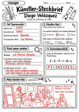 Diego Vela zquez – Künstler-Steckbrief & Infotext | Kunstunterricht Grundschule Klasse 4–5 | Arbeitsblätter mit Lösungen – Materialseite 5