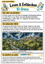 El Greco – Künstler-Steckbrief & Infotext | Kunstunterricht Grundschule Klasse 4–5 | Arbeitsblätter mit Lösungen – Materialseite 2