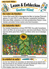 Gustav Klimt – Künstler-Steckbrief & Infotext | Kunstunterricht Grundschule Klasse 4–5 | Arbeitsblätter mit Lösungen – Materialseite 2