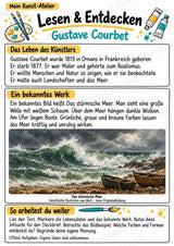 Gustave Courbet – Künstler-Steckbrief & Infotext | Kunstunterricht Grundschule Klasse 4–5 | Arbeitsblätter mit Lösungen – Materialseite 2