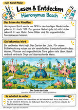 Hieronymus Bosch – Künstler-Steckbrief & Infotext | Kunstunterricht Grundschule Klasse 4–5 | Arbeitsblätter mit Lösungen – Materialseite 2