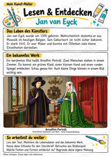 Jan van Eyck – Künstler-Steckbrief & Infotext | Kunstunterricht Grundschule Klasse 4–5 | Arbeitsblätter mit Lösungen – Materialseite 2