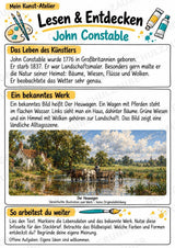 John Constable – Künstler-Steckbrief & Infotext | Kunstunterricht Grundschule Klasse 4–5 | Arbeitsblätter mit Lösungen – Materialseite 2
