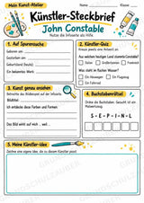 John Constable – Künstler-Steckbrief & Infotext | Kunstunterricht Grundschule Klasse 4–5 | Arbeitsblätter mit Lösungen – Materialseite 3