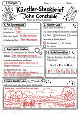 John Constable – Künstler-Steckbrief & Infotext | Kunstunterricht Grundschule Klasse 4–5 | Arbeitsblätter mit Lösungen – Materialseite 5