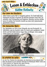 Ka the Kollwitz – Künstler-Steckbrief & Infotext | Kunstunterricht Grundschule Klasse 4–5 | Arbeitsblätter mit Lösungen – Materialseite 2