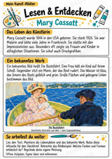 Mary Cassatt – Künstler-Steckbrief & Infotext | Kunstunterricht Grundschule Klasse 4–5 | Arbeitsblätter mit Lösungen – Materialseite 2