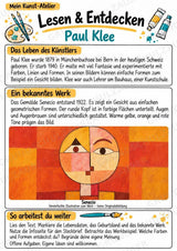 Paul Klee – Künstler-Steckbrief & Infotext | Kunstunterricht Grundschule Klasse 4–5 | Arbeitsblätter mit Lösungen – Materialseite 2