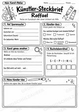 Raffael – Künstler-Steckbrief & Infotext | Kunstunterricht Grundschule Klasse 4–5 | Arbeitsblätter mit Lösungen – Materialseite 4