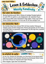 Wassily Kandinsky – Künstler-Steckbrief & Infotext | Kunstunterricht Grundschule Klasse 4–5 | Arbeitsblätter mit Lösungen – Materialseite 2