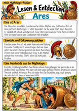 Ares – Griechische Götter: Steckbrief & Infotext | Arbeitsblätter mit Lösungen | Klasse 4–5 – Materialseite 2