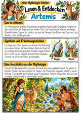 Artemis – Griechische Götter: Steckbrief & Infotext | Arbeitsblätter mit Lösungen | Klasse 4–5 – Materialseite 2