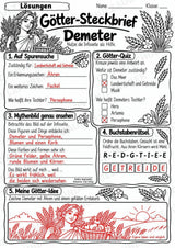 Demeter – Griechische Götter: Steckbrief & Infotext | Arbeitsblätter mit Lösungen | Klasse 4–5 – Materialseite 5