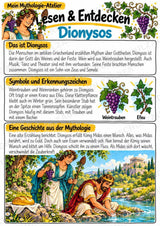 Dionysos – Griechische Götter: Steckbrief & Infotext | Arbeitsblätter mit Lösungen | Klasse 4–5 – Materialseite 2