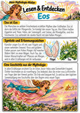 Eos – Griechische Götter: Steckbrief & Infotext | Arbeitsblätter mit Lösungen | Klasse 4–5 – Materialseite 2