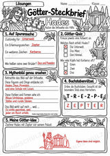 Hades – Griechische Götter: Steckbrief & Infotext | Arbeitsblätter mit Lösungen | Klasse 4–5 – Materialseite 5