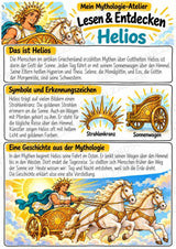 Helios – Griechische Götter: Steckbrief & Infotext | Arbeitsblätter mit Lösungen | Klasse 4–5 – Materialseite 2