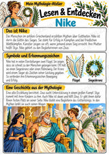 Nike – Griechische Götter: Steckbrief & Infotext | Arbeitsblätter mit Lösungen | Klasse 4–5 – Materialseite 2