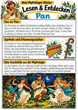 Pan – Griechische Götter: Steckbrief & Infotext | Arbeitsblätter mit Lösungen | Klasse 4–5 – Materialseite 2