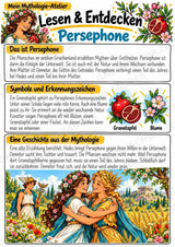 Persephone – Griechische Götter: Steckbrief & Infotext | Arbeitsblätter mit Lösungen | Klasse 4–5 – Materialseite 2