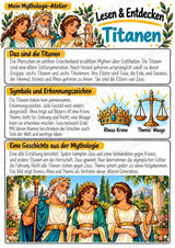 Titanen – Griechische Götter: Steckbrief & Infotext | Arbeitsblätter mit Lösungen | Klasse 4–5 – Materialseite 2