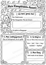 Herbst Klanggeschichte: Die verschwundenen Herbstgeräusche | Musik Klasse 1–2 | Klangkarten, Arbeitsblätter & Lösungen – Materialseite 9