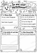 Herbst-Klanggeschichte: Kürbis Kuno und das verpatzte Herbstkonzert | Musik Klasse 1–3 | Dirigierkarten & Bildpartitur – Materialseite 12