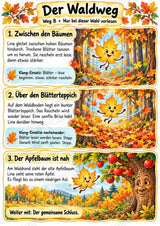 Herbst Klanggeschichte Grundschule Klasse 2–4 – Das Herbstblatt mit dem geheimen Auftrag | Musik, Bildkarten & Arbeitsblätter – Materialseite 5