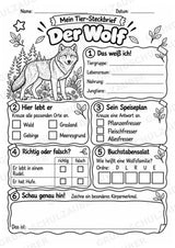 Wolf - Lesetext & Steckbrief | Sachunterricht Tiere Grundschule – Materialseite 4