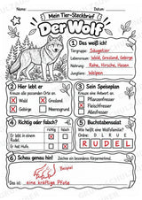 Wolf - Lesetext & Steckbrief | Sachunterricht Tiere Grundschule – Materialseite 5