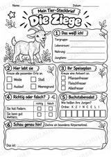 Ziege - Lesetext & Steckbrief | Sachunterricht Tiere Grundschule – Materialseite 4