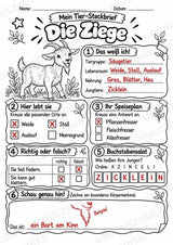 Ziege - Lesetext & Steckbrief | Sachunterricht Tiere Grundschule – Materialseite 5