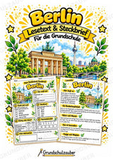 Berlin – Lesetext & Steckbrief | Bundesland Deutschland Grundschule – Cover