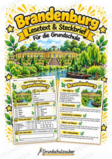 Brandenburg – Lesetext & Steckbrief | Bundesland Deutschland Grundschule – Cover