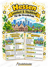 Hessen – Lesetext & Steckbrief | Bundesland Deutschland Grundschule – Cover