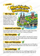 Nordrhein-Westfalen – Lesetext & Steckbrief | Bundesland Deutschland Grundschule – Materialseite 2