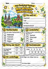 Nordrhein-Westfalen – Lesetext & Steckbrief | Bundesland Deutschland Grundschule – Materialseite 3